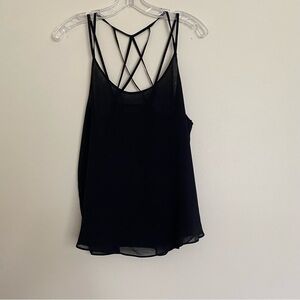 Mine Black Backless Camisole Top